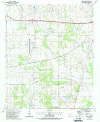 Bent Oak 1987 topographic map thumbnail