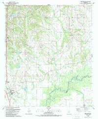 Bentonia 1988 topographic map thumbnail