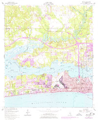 Biloxi 1954 topographic map thumbnail