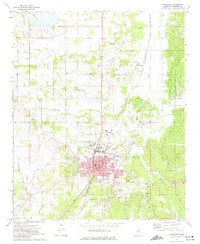 Booneville 1973 topographic map thumbnail