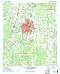 Brookhaven 1972 topographic map thumbnail