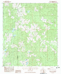 Browns Lake 1983 topographic map thumbnail