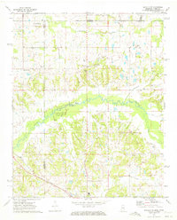 Byhalia NW 1971 topographic map thumbnail