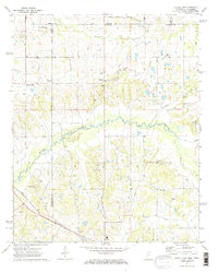 Byhalia NW 1971 topographic map thumbnail