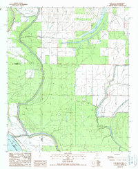 Cane Bayou 1988 topographic map thumbnail