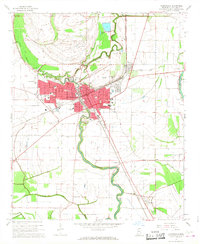 Clarksdale 1967 topographic map thumbnail