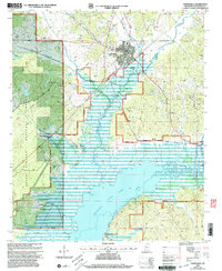 Coffeeville 2000 topographic map thumbnail
