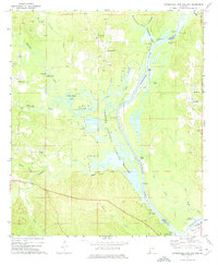 Coffeeville Lock And Dam 1971 topographic map thumbnail