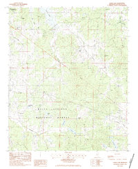 Coker Lake 1983 topographic map thumbnail