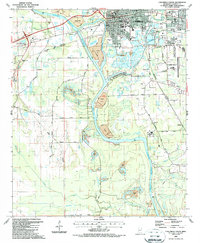 Columbus South 1987 topographic map thumbnail