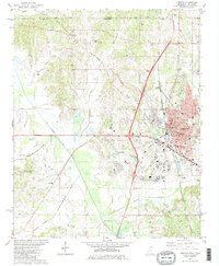 Corinth 1982 topographic map thumbnail