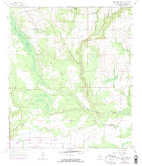 Dead Tiger Creek 1957 topographic map thumbnail