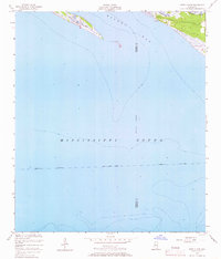 Deer Island 1954 topographic map thumbnail