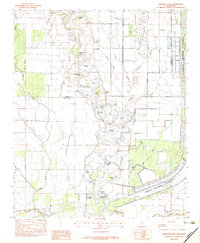 Fishhook Lake 1982 topographic map thumbnail