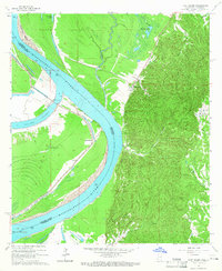 Fort Adams 1965 topographic map thumbnail