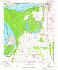 Friars Point 1964 topographic map thumbnail