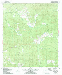 Gin Branch 1988 topographic map thumbnail