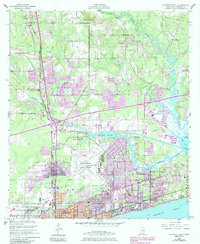 Gulfport North 1954 topographic map thumbnail