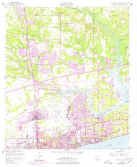 Gulfport North 1954 topographic map thumbnail