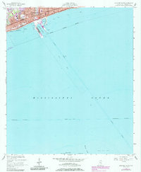 Gulfport South 1954 topographic map thumbnail