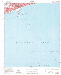 Gulfport South 1954 topographic map thumbnail