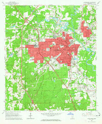 Hattiesburg 1964 topographic map thumbnail