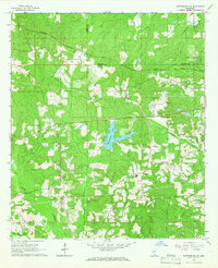 Hattiesburg SW 1965 topographic map thumbnail
