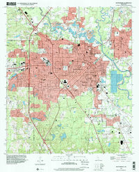 Hattiesburg 1996 topographic map thumbnail