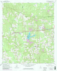 Hattiesburg SW 1965 topographic map thumbnail