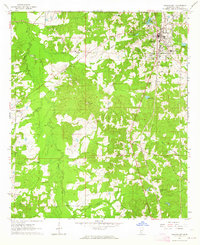 Hazlehurst 1963 topographic map thumbnail