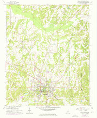 Holly Springs 1965 topographic map thumbnail