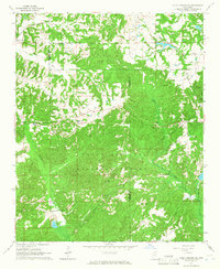 Holly Springs SE 1964 topographic map thumbnail