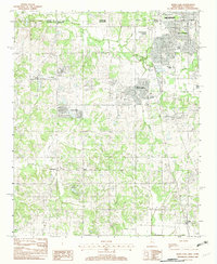 Horn Lake 1982 topographic map thumbnail