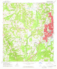 Laurel West 1964 topographic map thumbnail