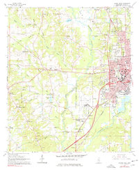 Laurel West 1964 topographic map preview