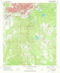 Meridian South 1971 topographic map thumbnail