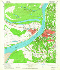 Natchez 1963 topographic map thumbnail