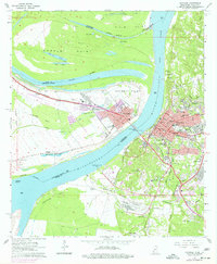 Natchez 1963 topographic map thumbnail