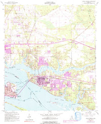 Ocean Springs 1954 topographic map thumbnail