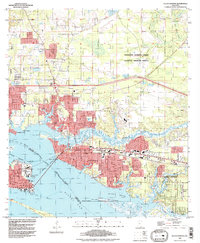Ocean Springs 1992 topographic map thumbnail