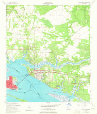 Ocean Springs 1954 topographic map thumbnail