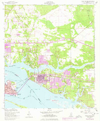 Ocean Springs 1954 topographic map thumbnail