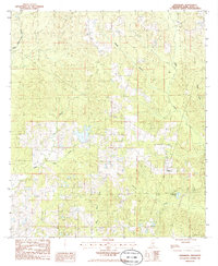 Orvisburg 1986 topographic map thumbnail