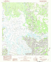 Pascagoula North 1982 topographic map thumbnail