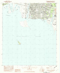 Pascagoula South 1982 topographic map thumbnail
