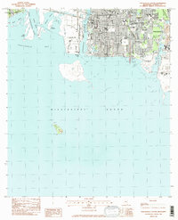 Pascagoula South 1982 topographic map thumbnail