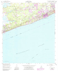 Pass Christian 1955 topographic map thumbnail