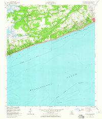 Pass Christian 1955 topographic map thumbnail