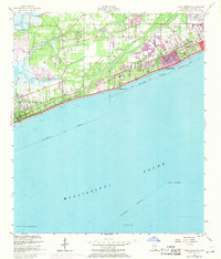 Pass Christian 1955 topographic map thumbnail