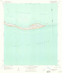 Petit Bois Island 1958 topographic map thumbnail
